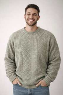 بلوز بافت مردانه - سبز